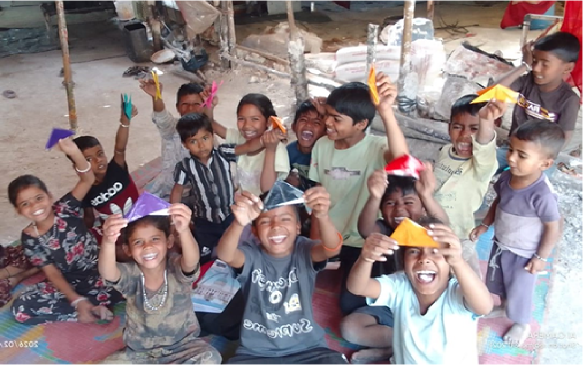 Sankrant Kite Greeting Card Making